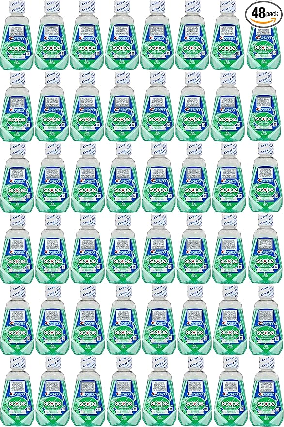 Scope Travel Size Mouthwash Classic Original Mint 1.2 Oz 48 Pack
