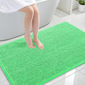 OLANLY Large Bathroom Rugs 44x32, Extra Soft Absorbent Chenille Bath Rugs, Rubber Backing Quick Dry, Machine Washable Bath Mats for Bathroom Floor, Tub and Shower, Home Decor Accessories, Mint Green