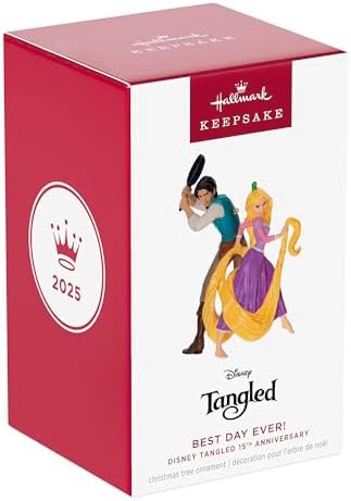 Hallmark Keepsake Disney Christmas Ornament, Tangled 15th Anniversary Best Day Ever!, Gifts for Disney Fans