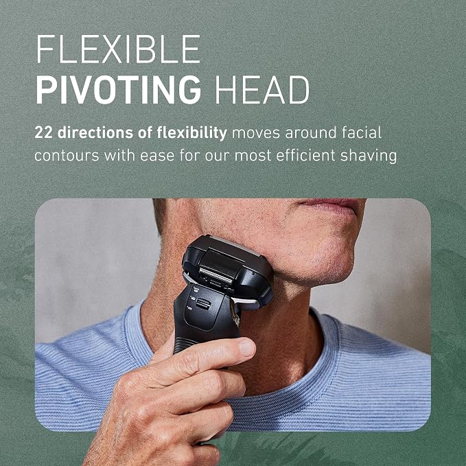 Panasonic ARC6 Electric Razor for Men Face, Wet/Dry Foil Shavers for Men, Premium Automatic Cleaning and Charging Station, Ultra-Fast 6-Blade & Pop-Up Trimmer - ES-LS9A-K (Black)