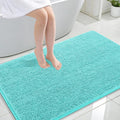 OLANLY Large Bathroom Rugs 44x32, Extra Soft Absorbent Chenille Bath Rugs, Rubber Backing Quick Dry, Machine Washable Bath Mats for Bathroom Floor, Tub and Shower, Home Decor Accessories, Teal