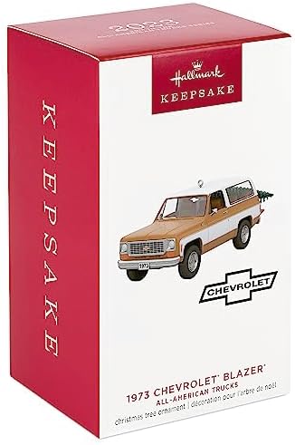 Hallmark Keepsake Christmas Ornament 2023, All-American Trucks 1973 Chevrolet Blazer 2023, Metal Ornament, Gifts for Car Collectors,