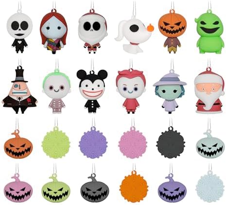 Hallmark Nightmare Before Christmas Calendar with 24 Mini Ornaments