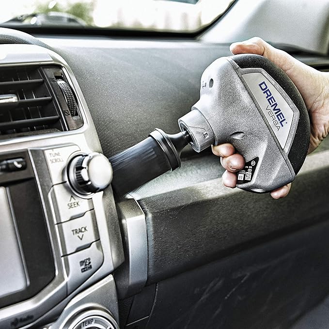 Dremel PC10-05 Versa 4-Volt Cordless Lithium-Ion Max Power Scrubber Automotive Cleaning Tool Kit - Includes 4 Pads, Bristle Brush, Splash Guard, and Charger