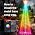 8Ft Lighted Christmas Tree, 340 RGB LEDs, DIY 16 Mil Colors Changing, Prelit Cone Tree, Music Sync, App & Remote Control, Outdoor Decoration for Bars, Patio, Beach, Pool, Cruise Party