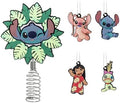 Hallmark Disney Stitch Mini Christmas Tree Topper and Ornaments, Set of 5