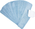 Arkwright Spray Mop Replacement Pads - (Pack of 12) Bulk Microfiber Flat Dry and Wet Refill Mop Pads Floor Cleaning, Compatible with Bona and Rubbermaid, Fits All Mop Heads, 24 in, Blue