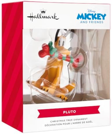 Hallmark Disney Christmas Ornament (Pluto with Dog Bone)
