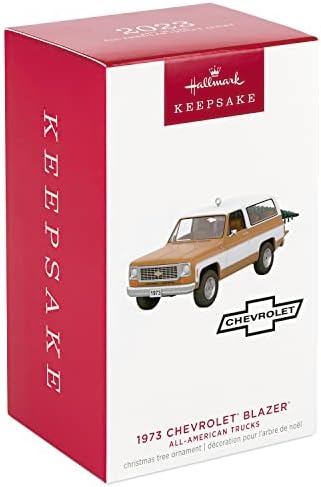 Hallmark Keepsake Christmas Ornament 2023, All-American Trucks 1973 Chevrolet Blazer 2023, Metal Ornament, Gifts for Car Collectors,