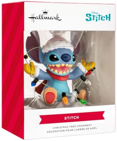 Hallmark Disney Christmas Ornament (Stitch with Light String)