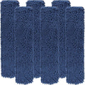 24 Inch Microfiber Chenille Coral Washable Flat Mop Pad Refills(Pack of 6)