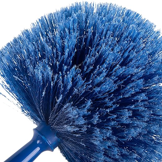 SPARTA Flo-Pac Round Duster Head With Soft Flagged Bristles, Cleaning Essentials for Commercial and Home Use, Blue