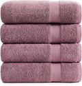 LANE LINEN Large Bath Sheets Oversized Soft Absorbent - Wishful Mauve | Bathroom Towels Large - Lightweight & Breathable, Fade-Resistant Color, Classic Terry Weave, Densely Woven